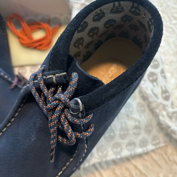 😷 Mf Doom X Clarks Wallabee Boot (Navy) Men’s 9 Wmns 10.5 RARE 😷 - Picture 4 of 15